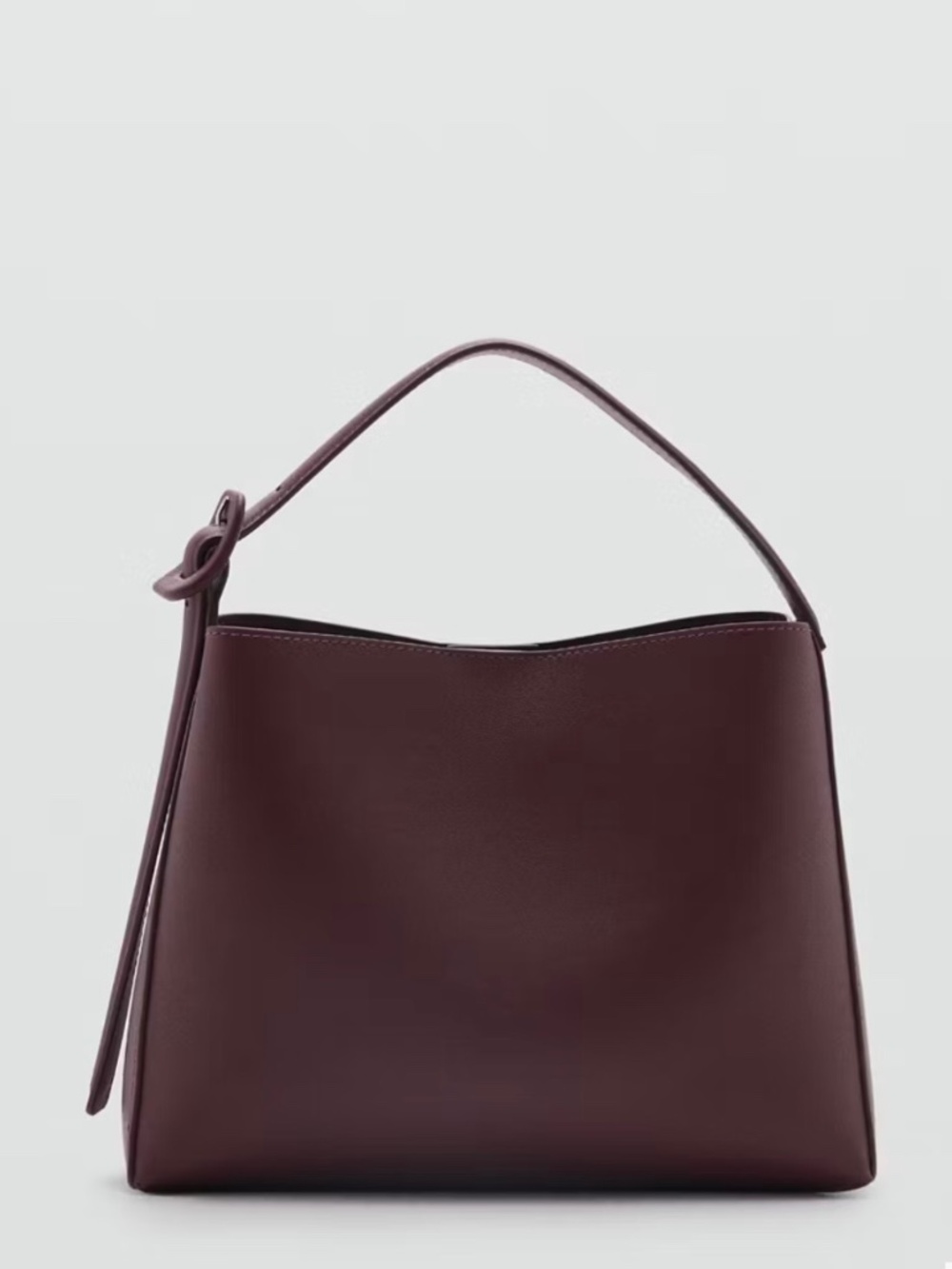 BURGUNDY MINI SHOPPER BAG